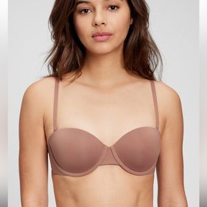 Gap Body TShirt Multi-way Bra Mauvey Brown 34B NWT